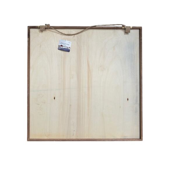 Place & Time Unplug Wood Collage Art Mountains & Moon - Picture 2 of 2